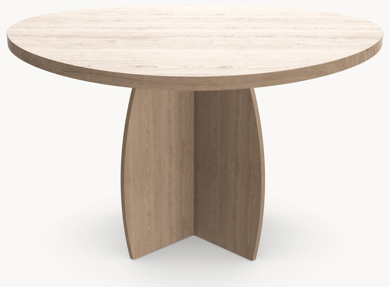 Eiken massief eettafel - Organisch Rond - Tullip eiken Eiken sfeerbeeld 2 - Industrial Home