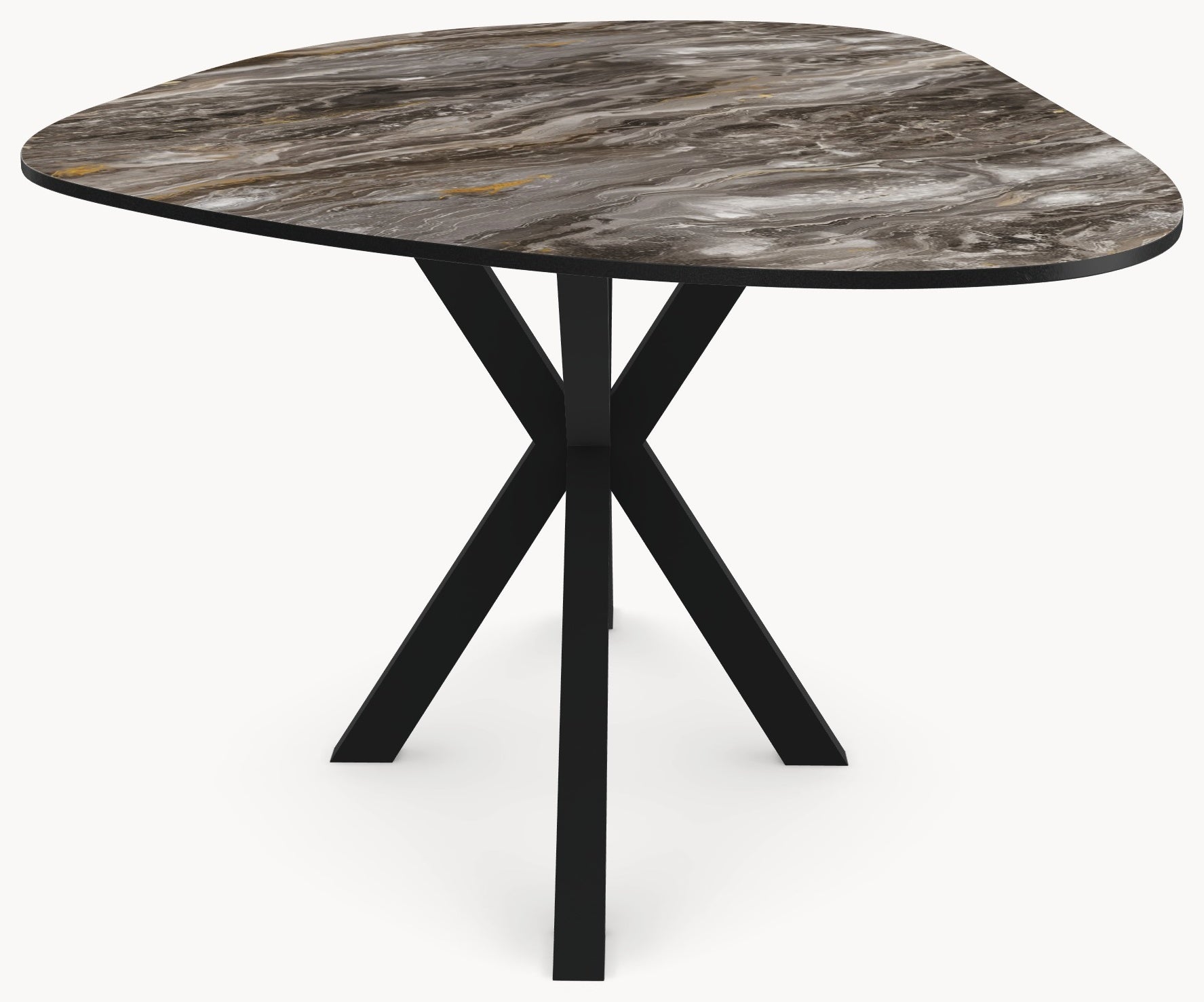 Keramiek eettafel Orobico Luxe - Organisch B - Matrix Metaal