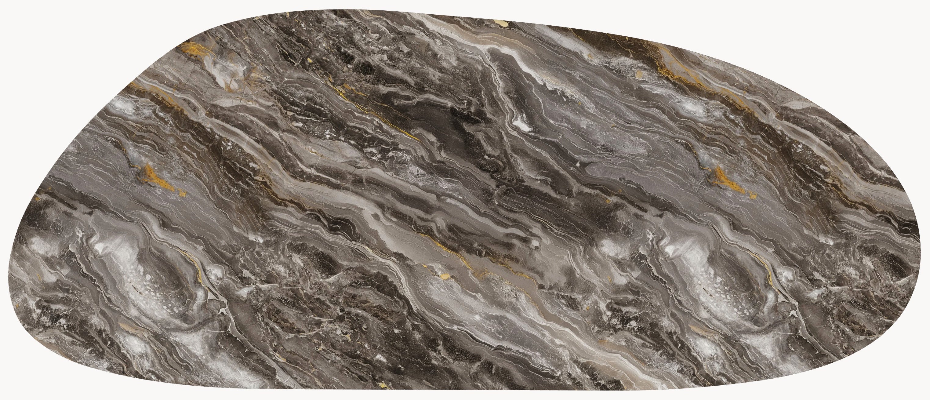 Keramiek eettafel Orobico Luxe - Organisch B - Matrix Metaal