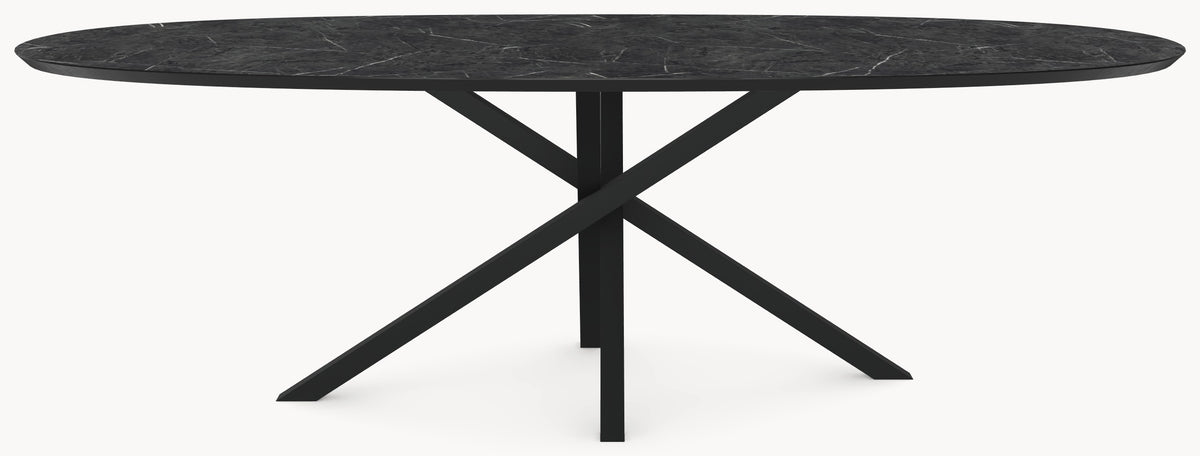Melamine eettafel - Deens Rond - Matrix Twist - detail foto 3 | Industrial Home