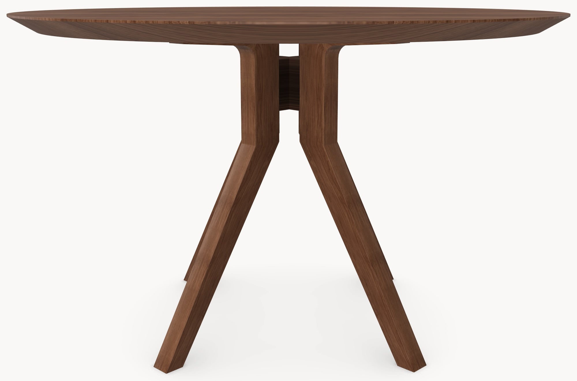 Walnoot eettafel - Rond - Amea walnoot onderstel — productfoto 5