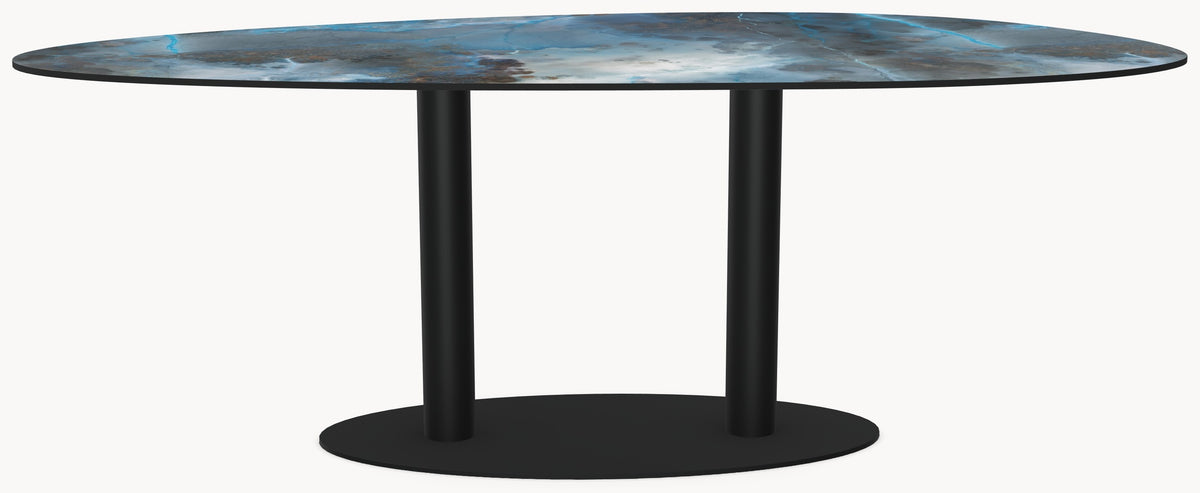 Keramiek eettafel Thunderstorm - Kiezel A - Sol double — afbeelding 3 | Industrial Home