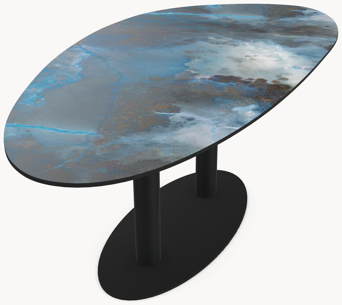 Keramiek eettafel Thunderstorm - Kiezel A - Sol double — afbeelding 7 | Industrial Home