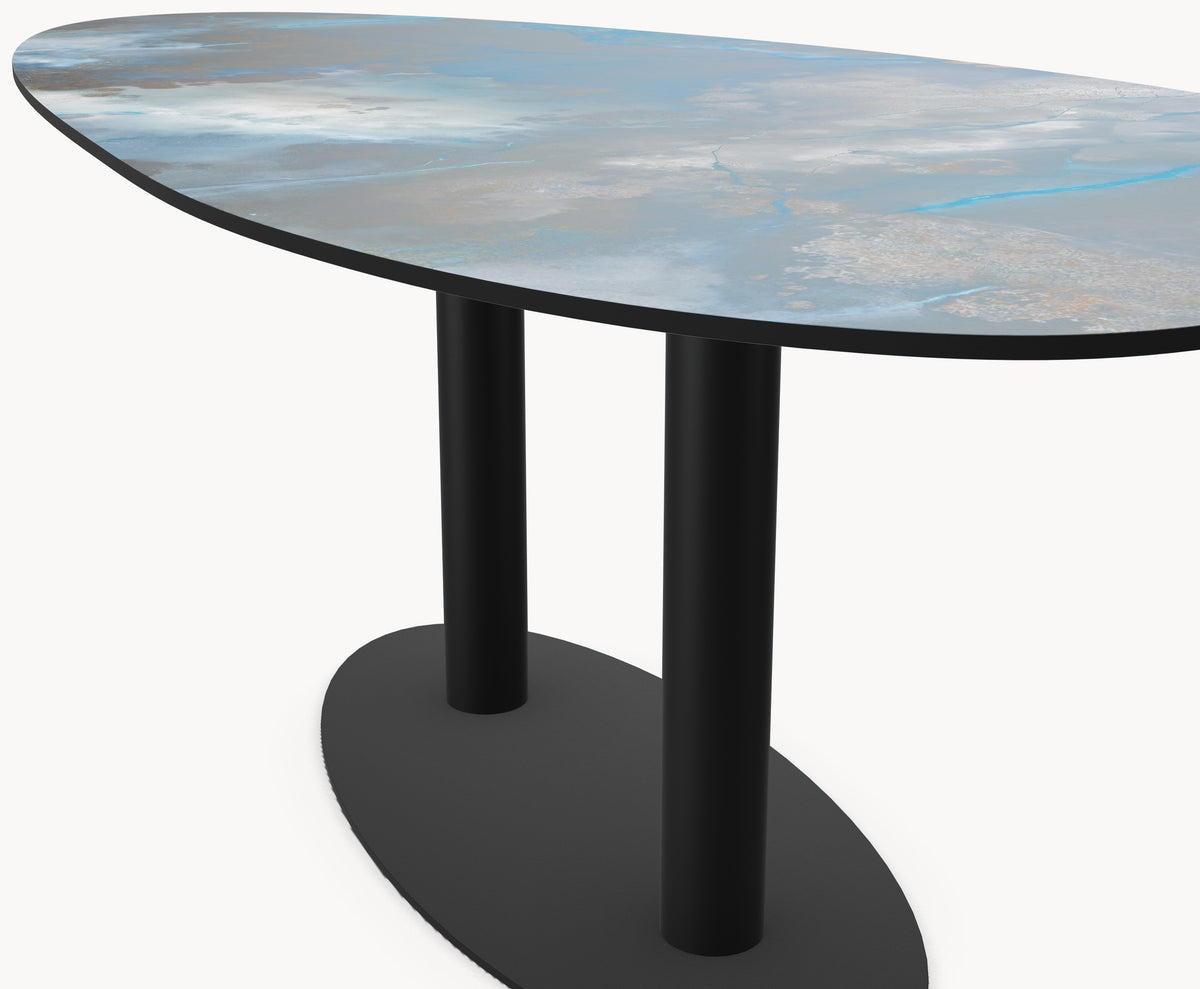 Keramiek eettafel Thunderstorm - Kiezel A - Sol double — afbeelding 5 | Industrial Home