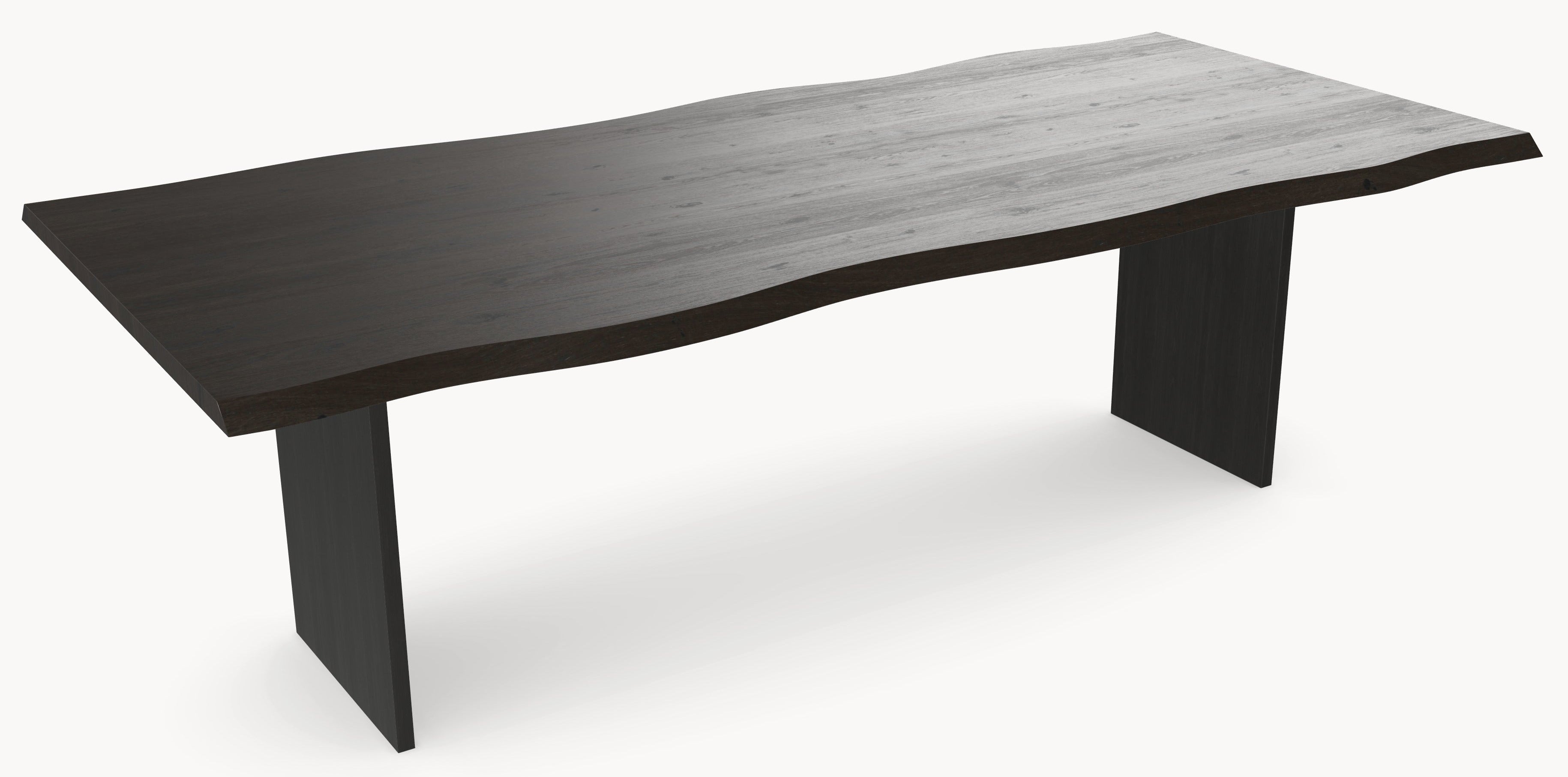 Eiken boomstamrand eettafel - V eiken