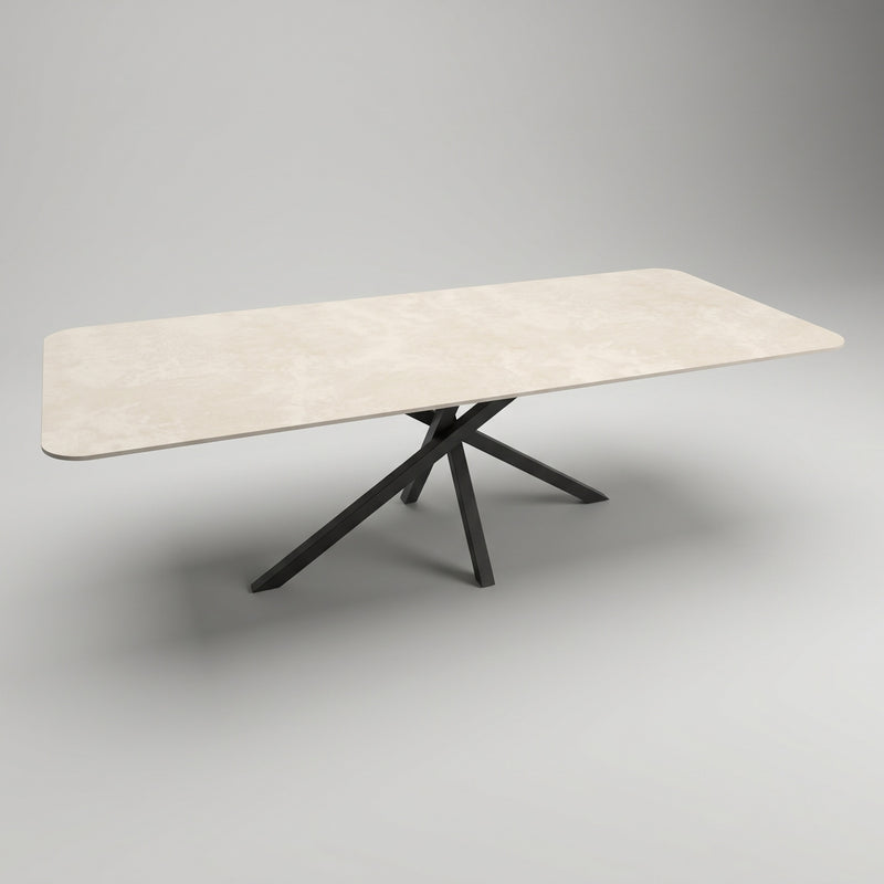 Keramiek Chianca Di Ostuni eettafel - Recht Radius - Matrix Twist | Industrial Home