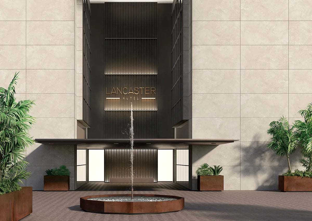 Keramiek Chianca Di Ostuni eettafel - Recht Radius - Matrix Twist (kan ook als tuintafel dienen) sfeerbeeld 4 - Industrial Home