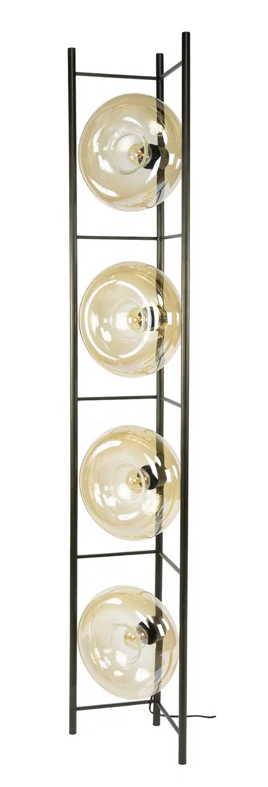 Vloerlamp Soll 4-lichts / Amber glas sfeerbeeld 6 - Industrial Home