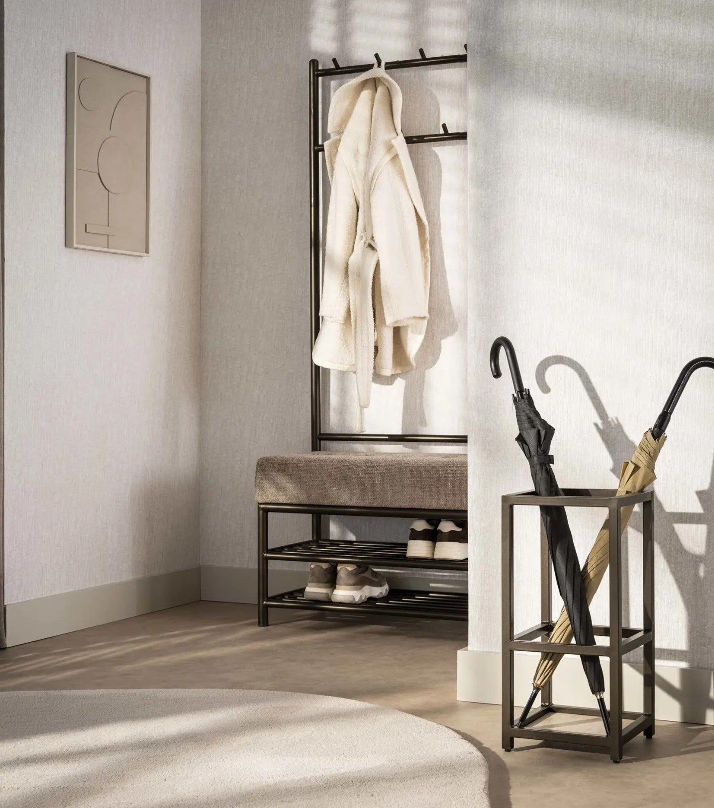 Paraplubak Terra vierkant / Drift brown - Industrial Home