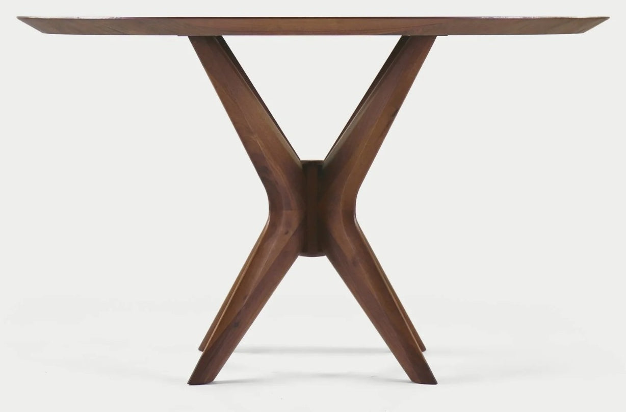 Walnoot houten eettafel - Rond - Nica walnoot