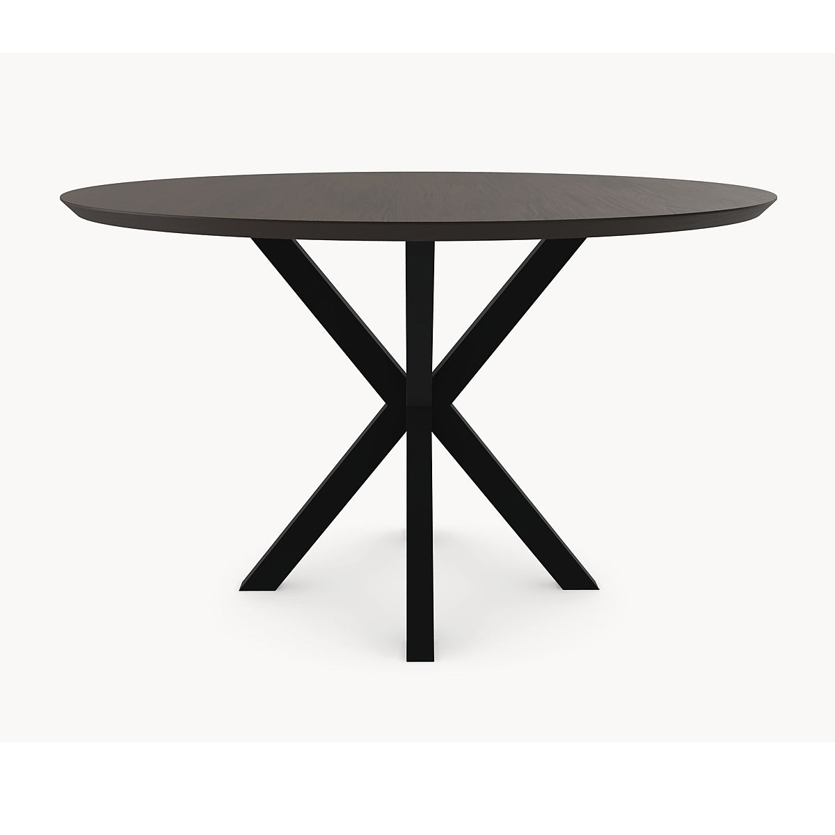 Melamine eettafel Casella Oak Chestnut Brown - Rond - Matrix metaal — afbeelding 3 | Industrial Home