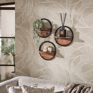 Wall shelf Round set/3
