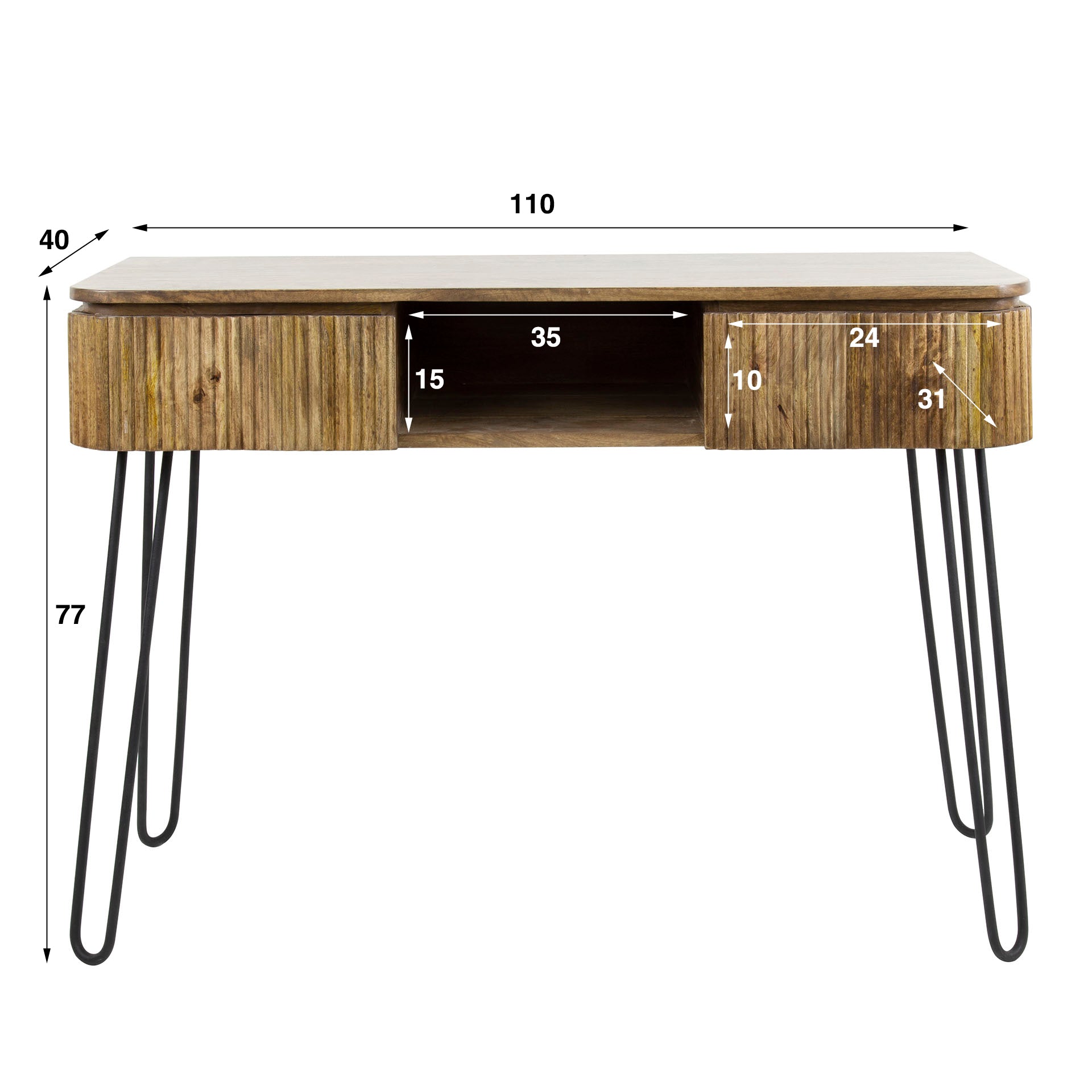 Hal-/kaptafel Wave 2L