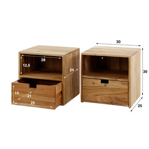 Nachtkastje Flat XS set/2