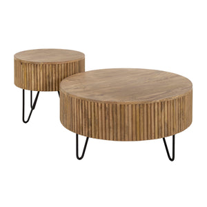 Salontafel Wave rond set/2