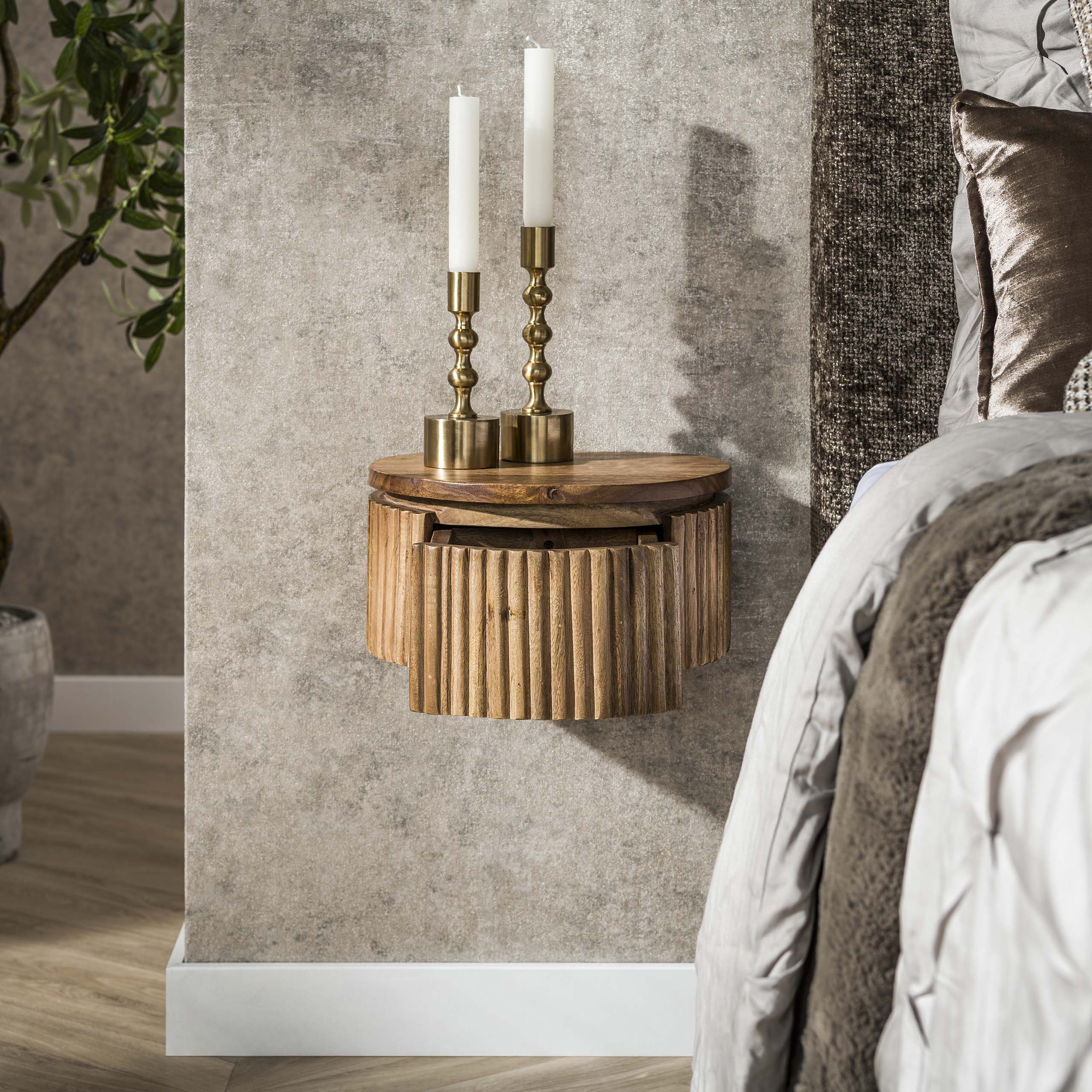 Nachtkastje Wave XS rond zwevend 1L