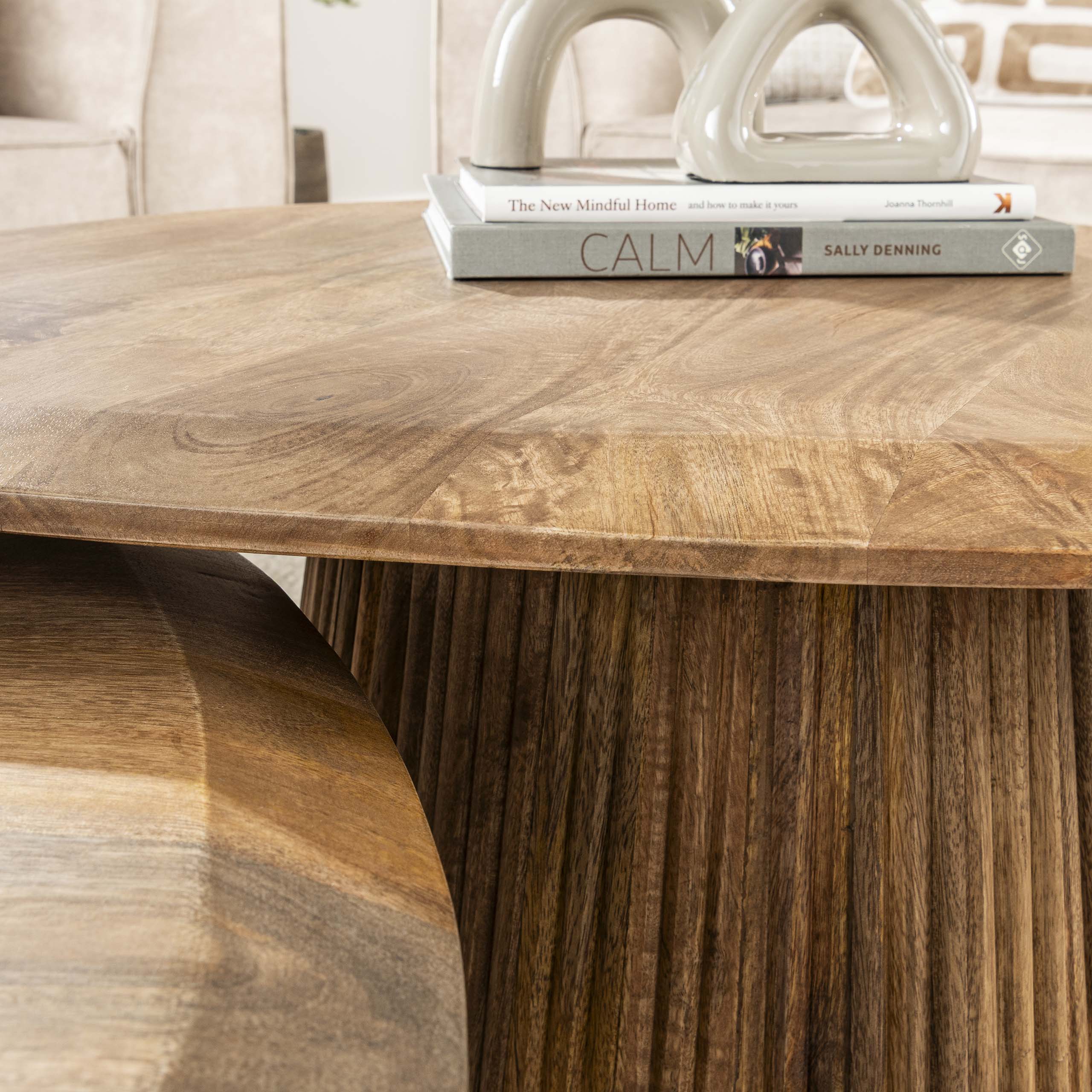 Salontafel Wave driehoekig set/2