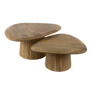 Salontafel Wave driehoekig set/2