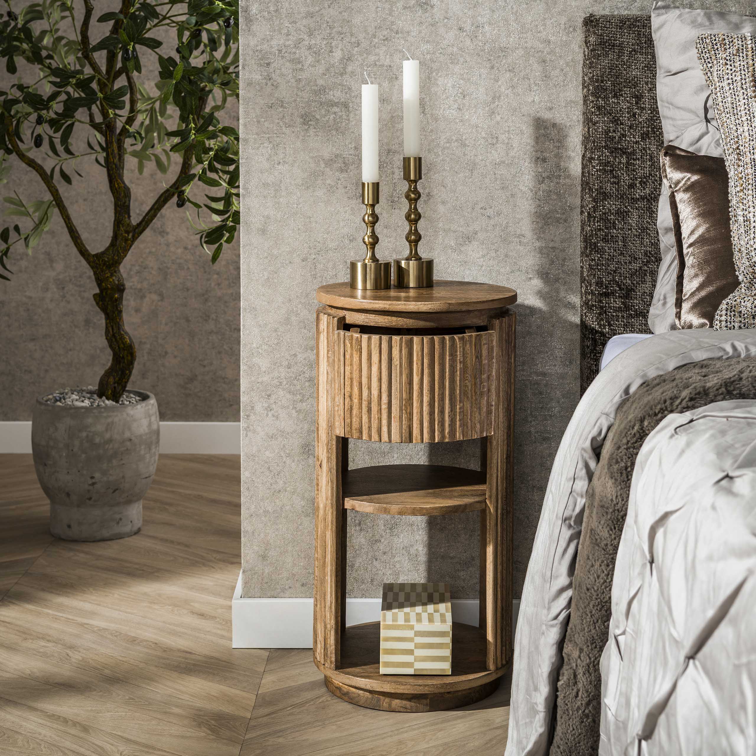 Nachtkastje Wave XS rond 1L