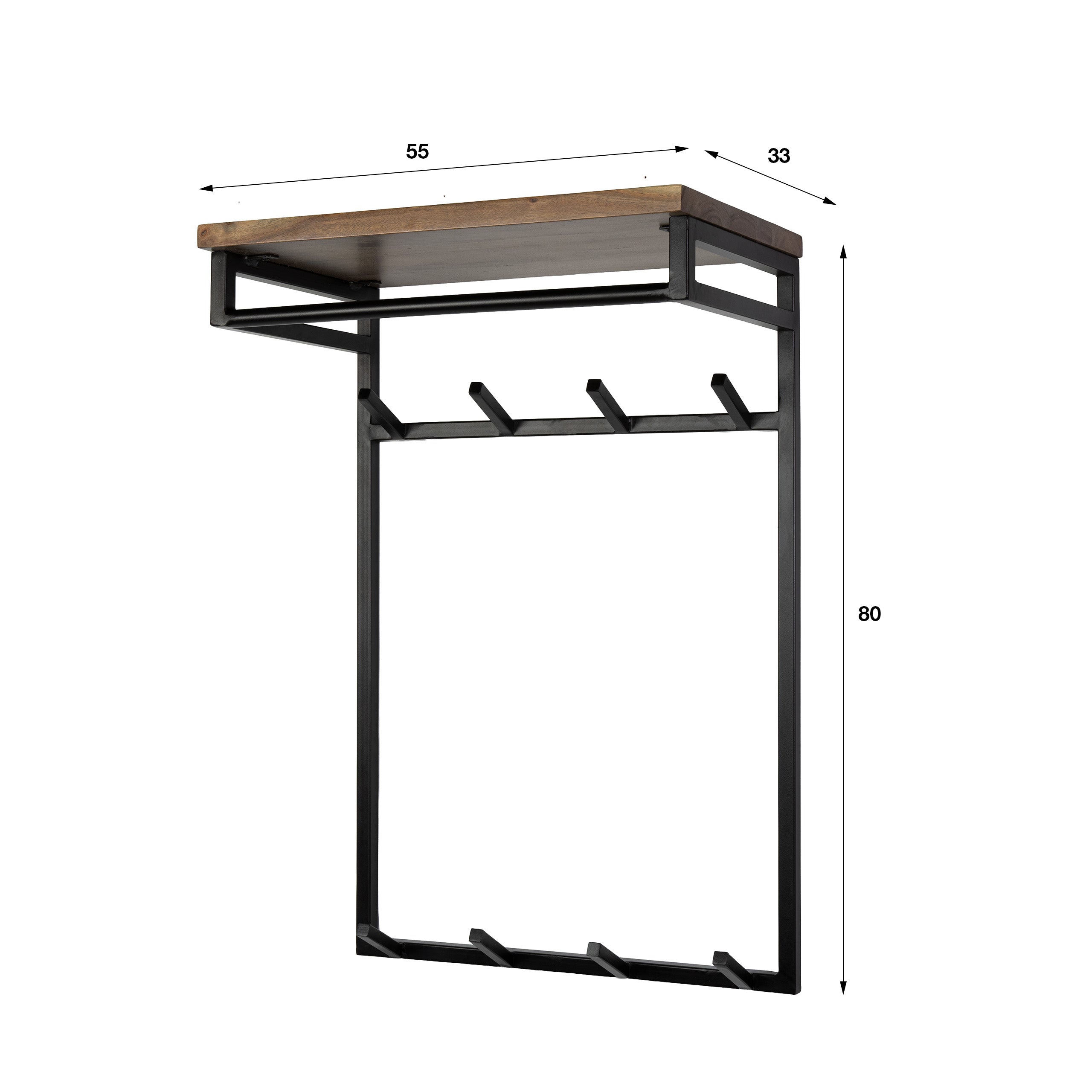 Kapstok Custom hoog 2x4H