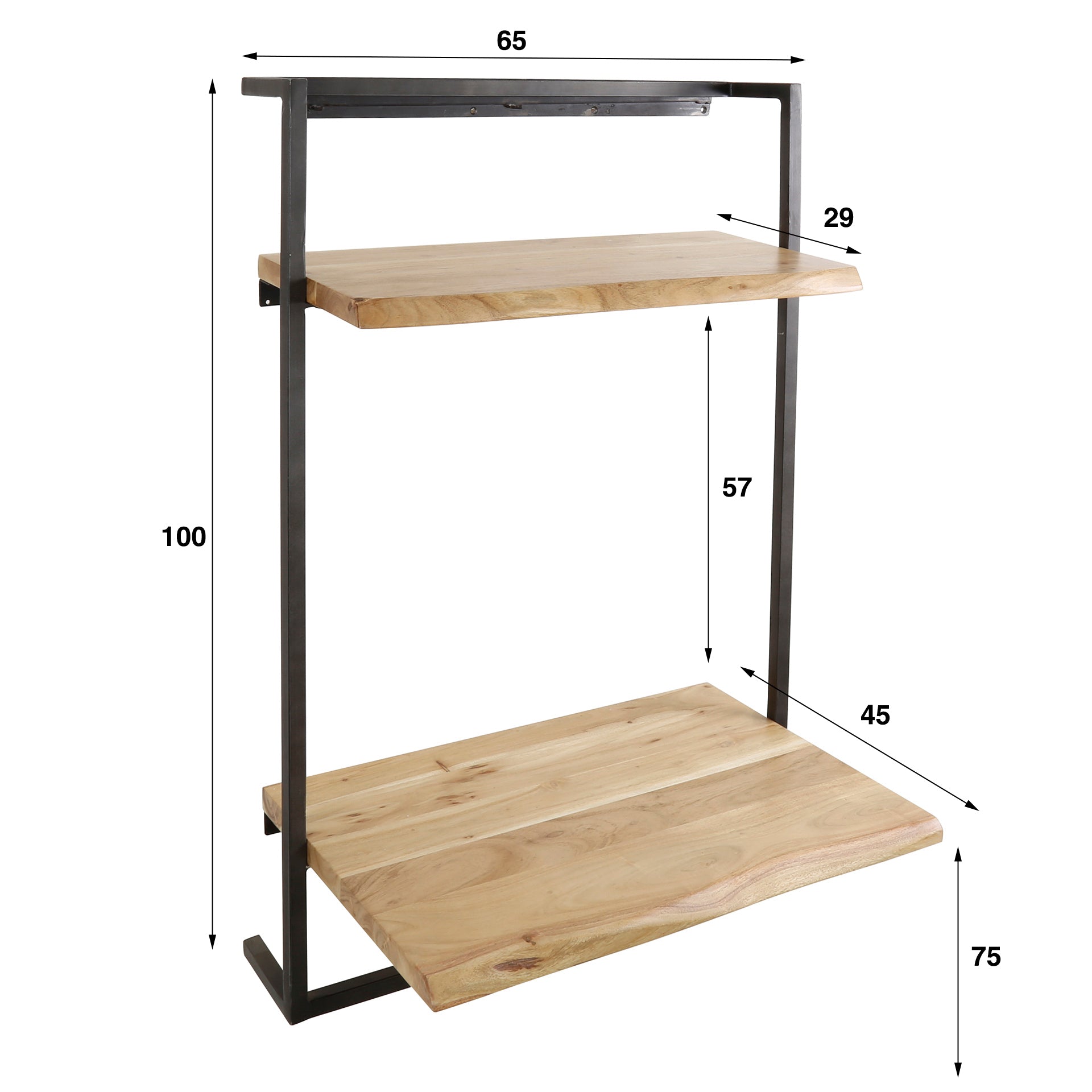 Bureau Air Solid / Massief acacia sfeerbeeld 4 - Industrial Home