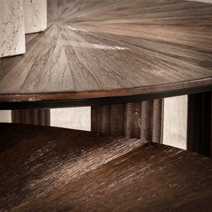Salontafel Maya Teak driehoekig set/2 - foto 3