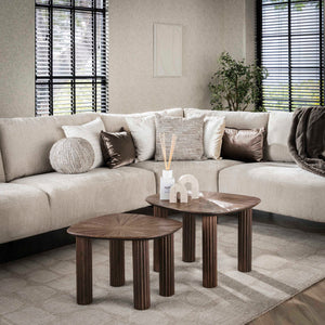 Salontafel Maya Teak vierhoekig set/2