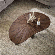 Salontafel Maya Teak niervormig 110