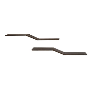 Wandplank Maya Teak S-shape set/2 - foto 2