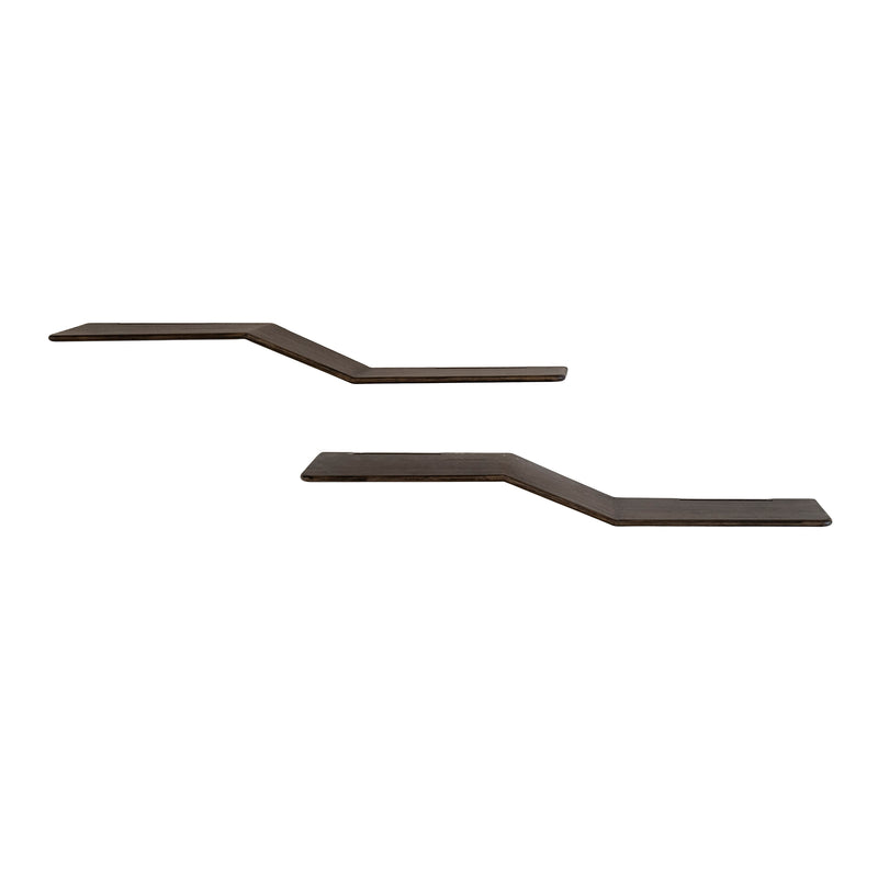 Wandplank Maya Teak S-shape set/2 - foto 2