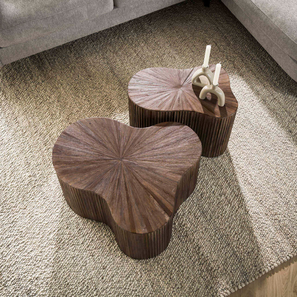 Salontafel Maya Teak shamrock set/2 - foto 5