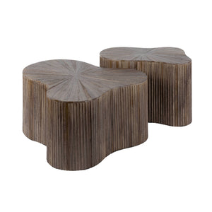Salontafel Maya Teak shamrock set/2