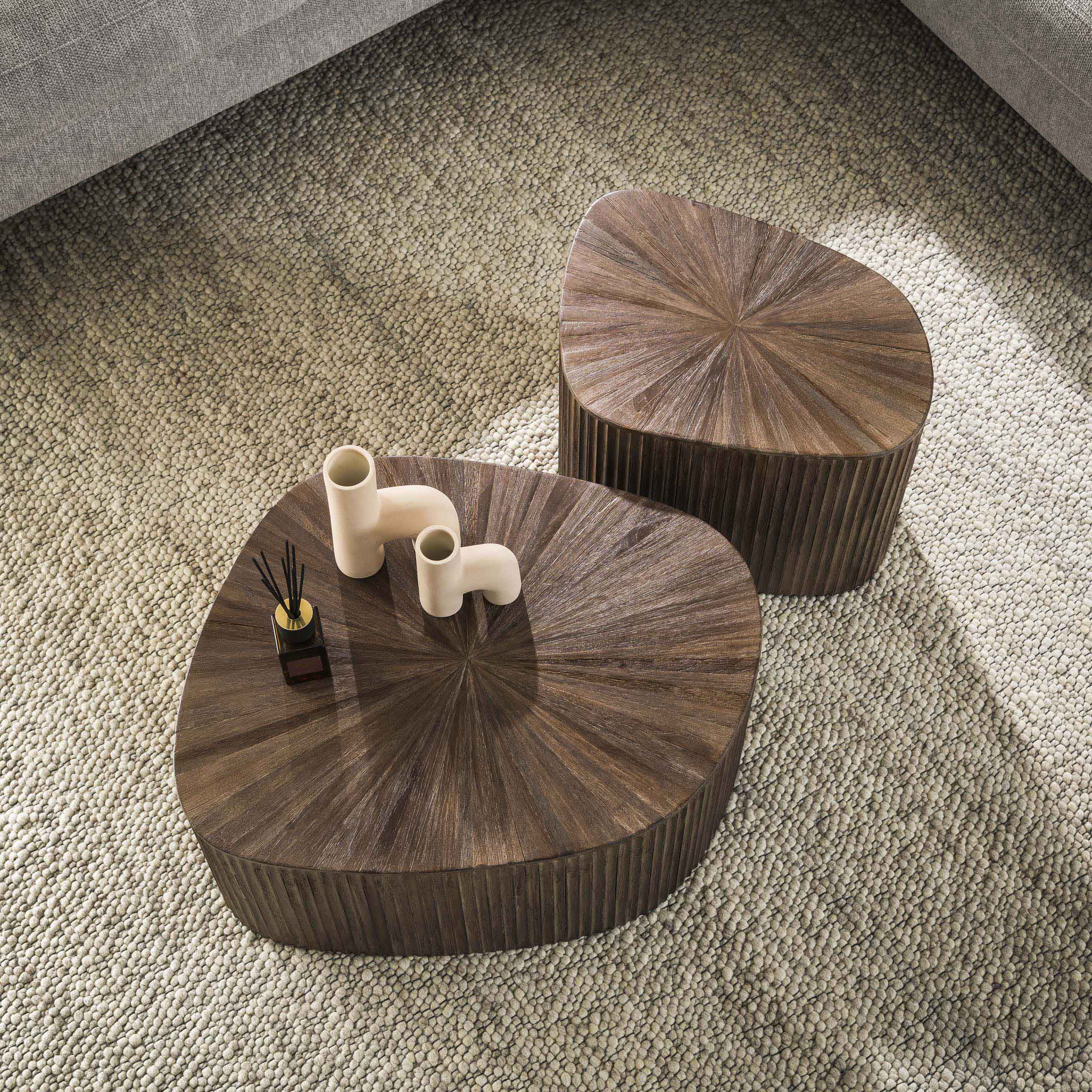 Couchtisch Maya Teak viereckig 2er-Set