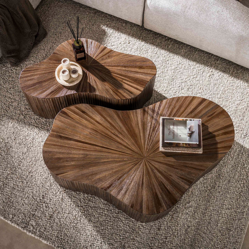 Salontafel Maya Teak XL shamrock set/2