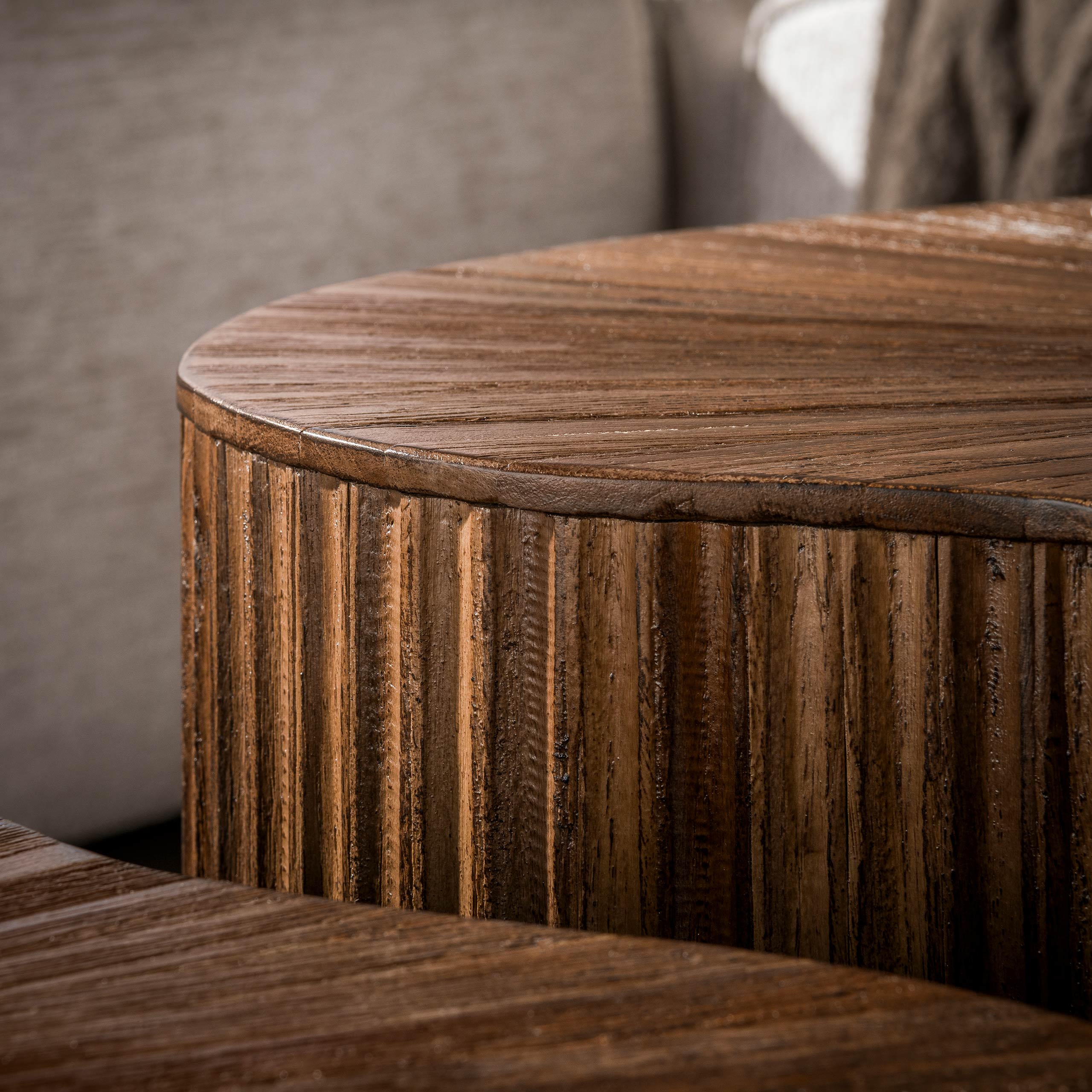 Salontafel Maya Teak niervormig set/2