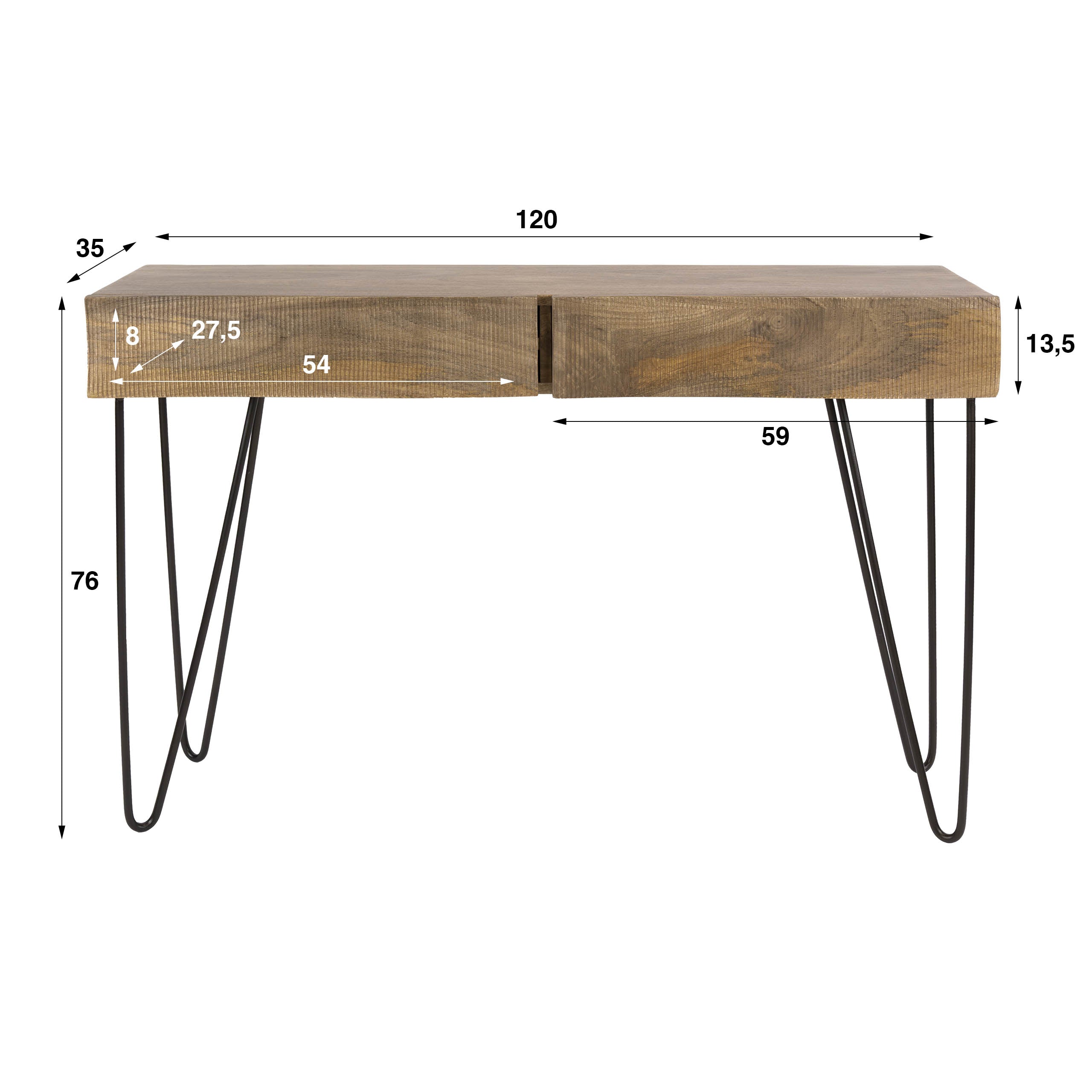 Hal-/kaptafel Ocean 2L