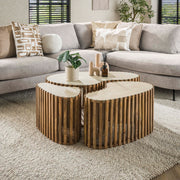 Salontafel Nuovo niervormig set/3