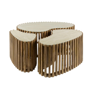 Salontafel Nuovo niervormig set/3
