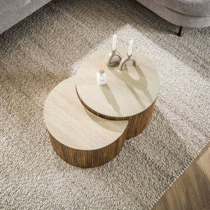 Salontafel Nuovo half rond set/2