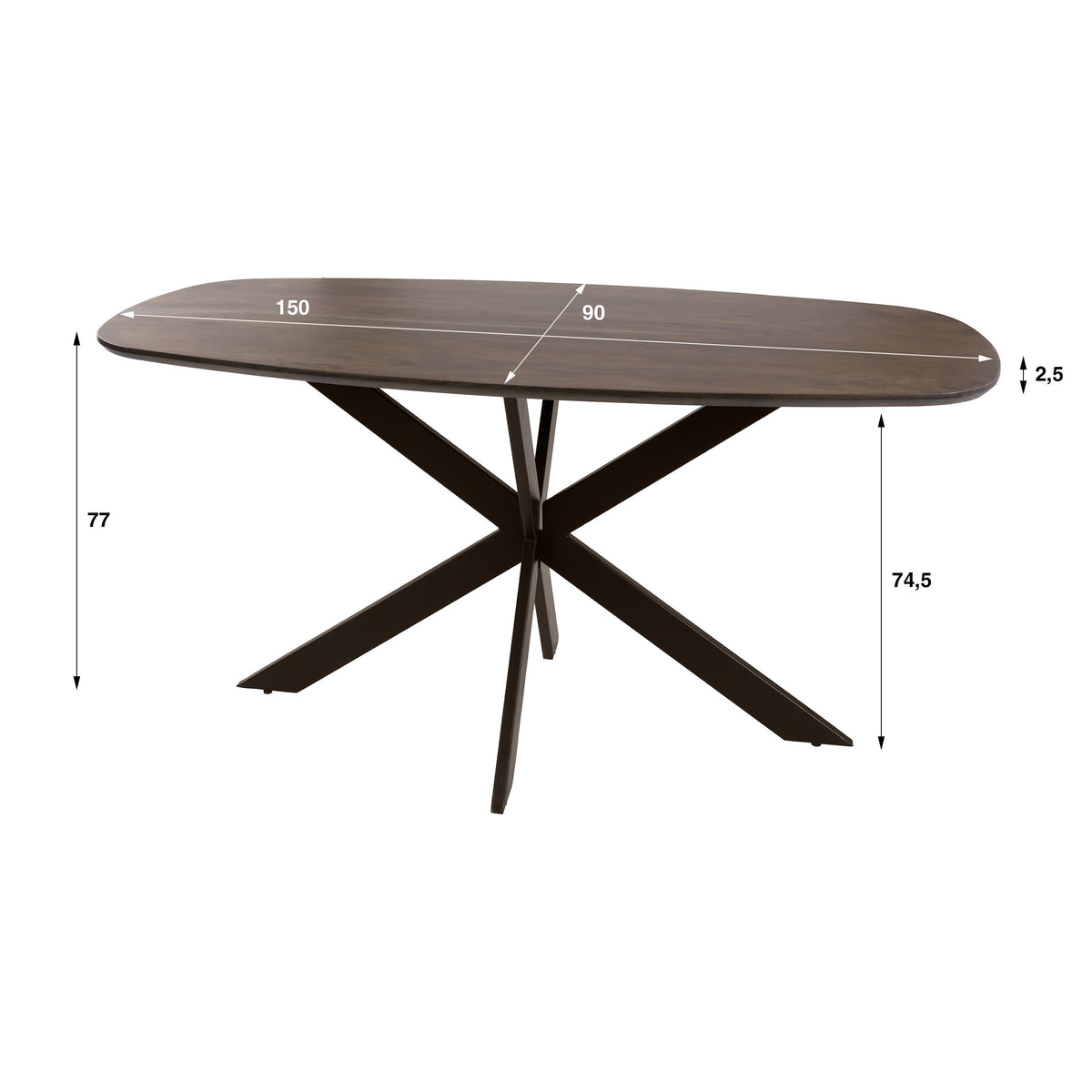 Eettafel Arhus Solid 150 - foto 9