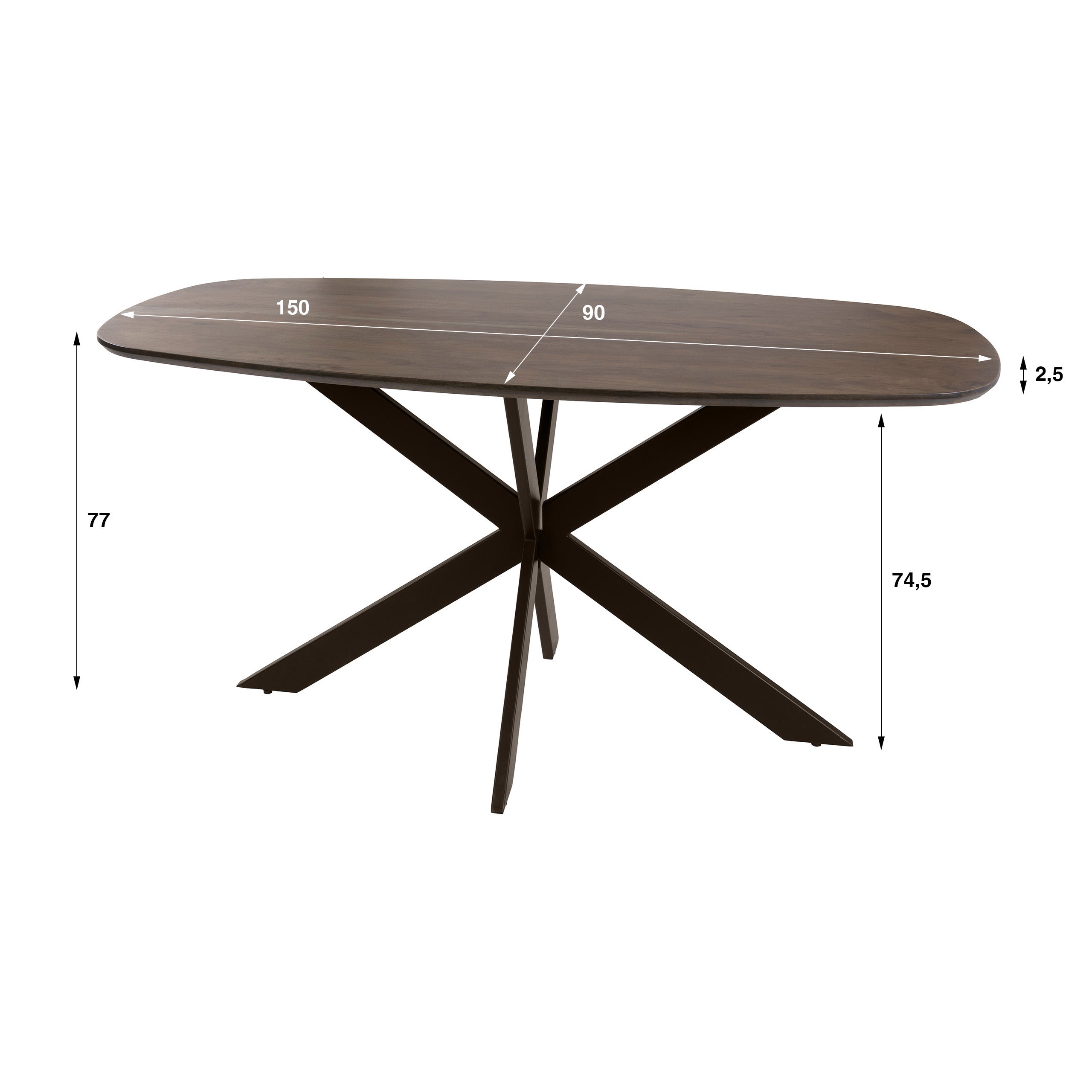 Dining table Arhus Solid 150