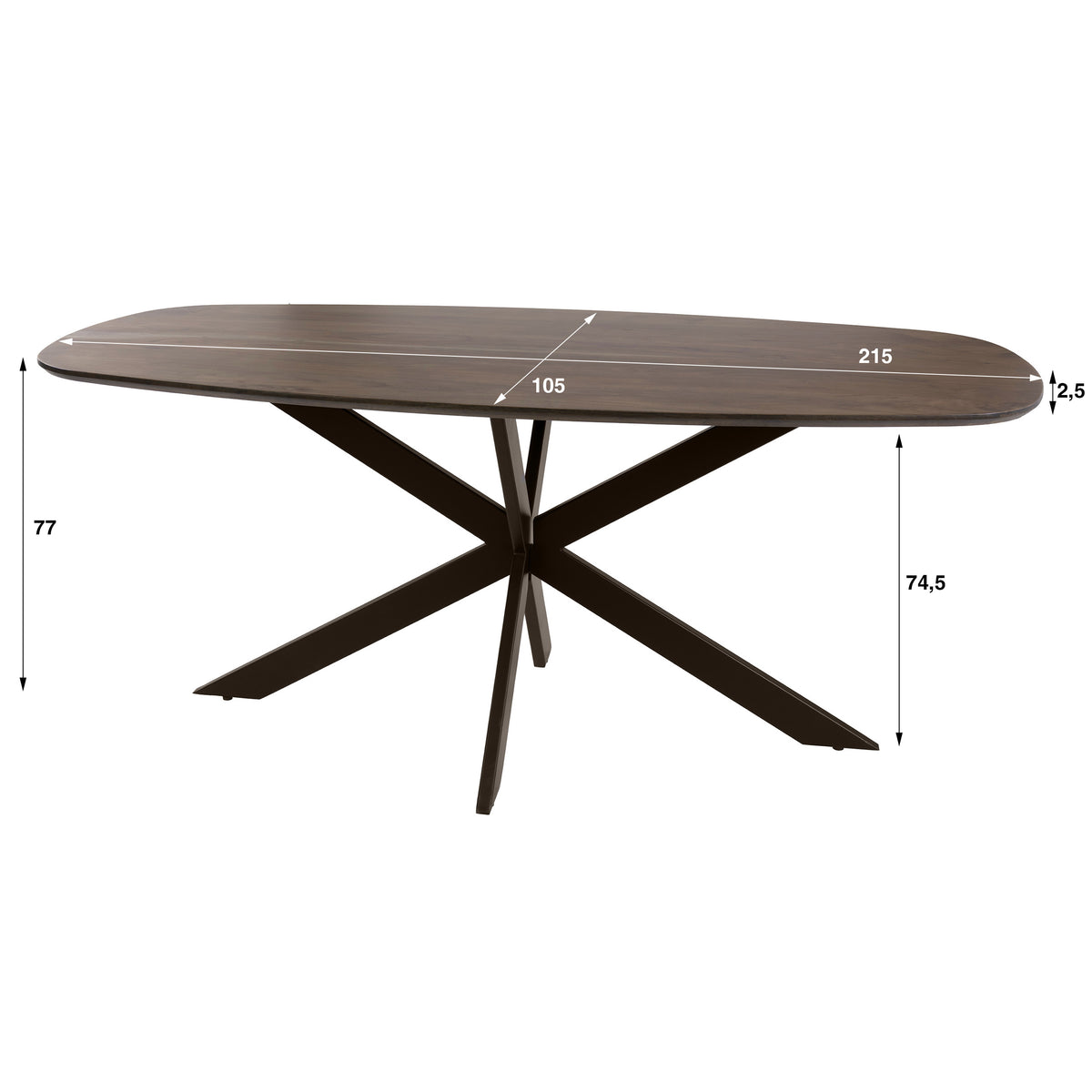 Eettafel Arhus Solid 215 - foto 13