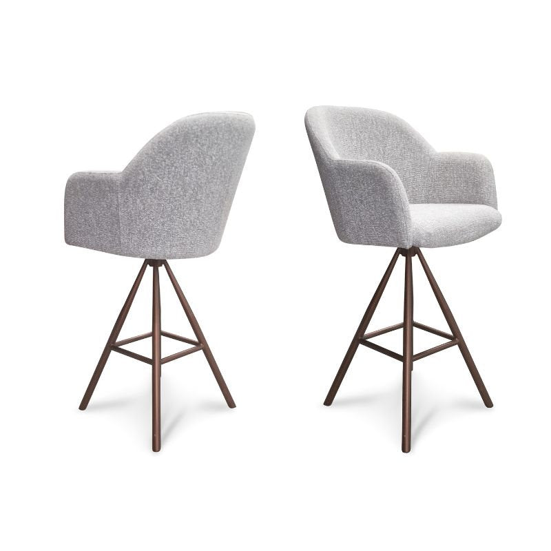Hugo Dining Chair - Taupe - Base A