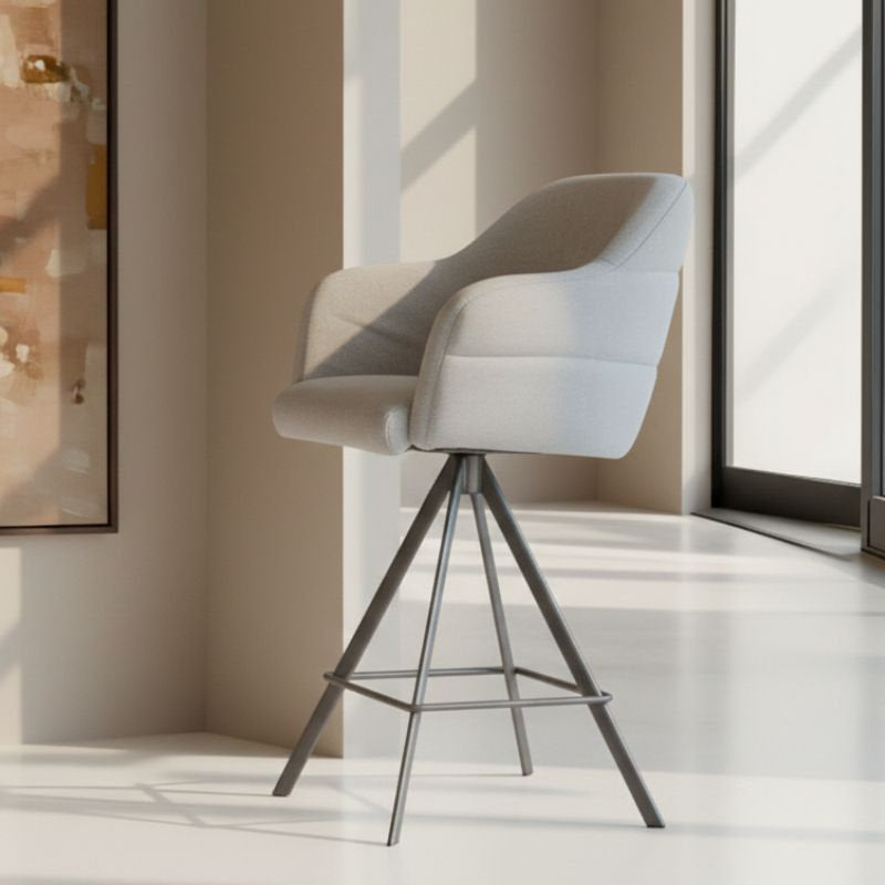 Hugo Dining Chair - Taupe - Base A
