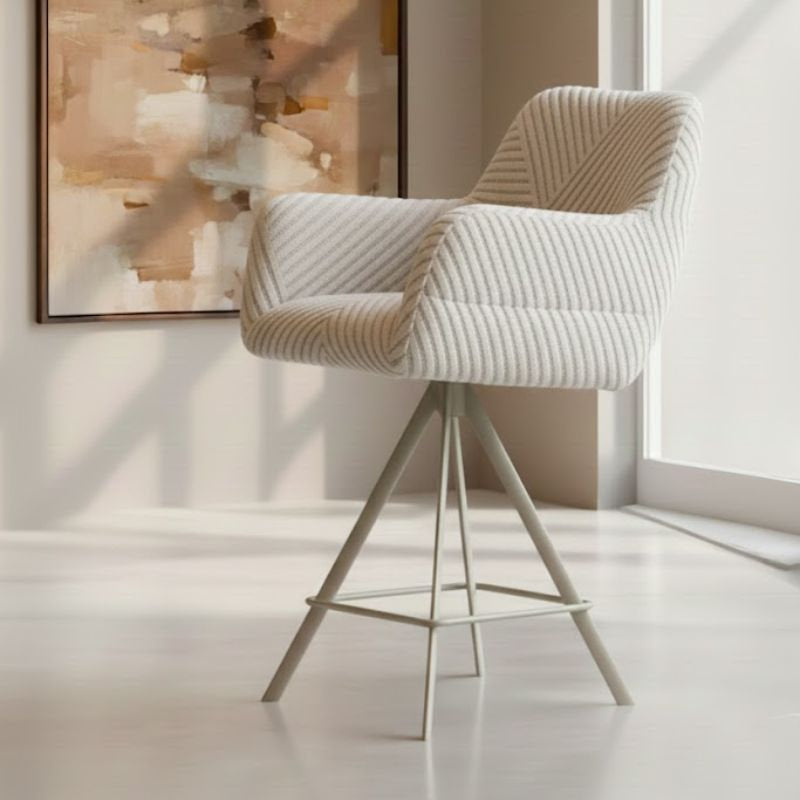 Hugo Dining Chair - Taupe - Base A