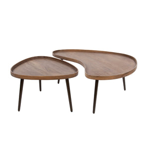 Salontafel Carve organisch set/2