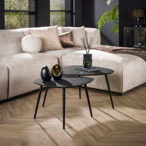 Salontafel Metallic organisch set/2