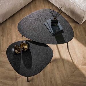 Salontafel Metallic organisch set/2
