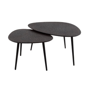 Salontafel Metallic organisch set/2