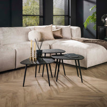 Salontisch Metallic viereckig 3er-Set